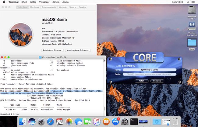 use core keygen mac